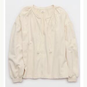 Aerie Elegant Cream Women's SS NWT M
